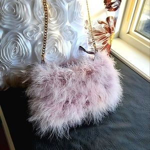 Purple Fluffy Call It Spring Crossbody Chain Bag  💜